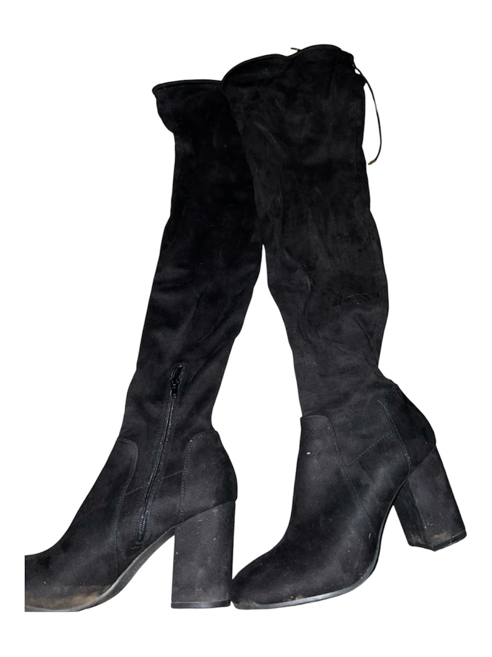 Payless Black Over-the-Knee Block Heel Boots